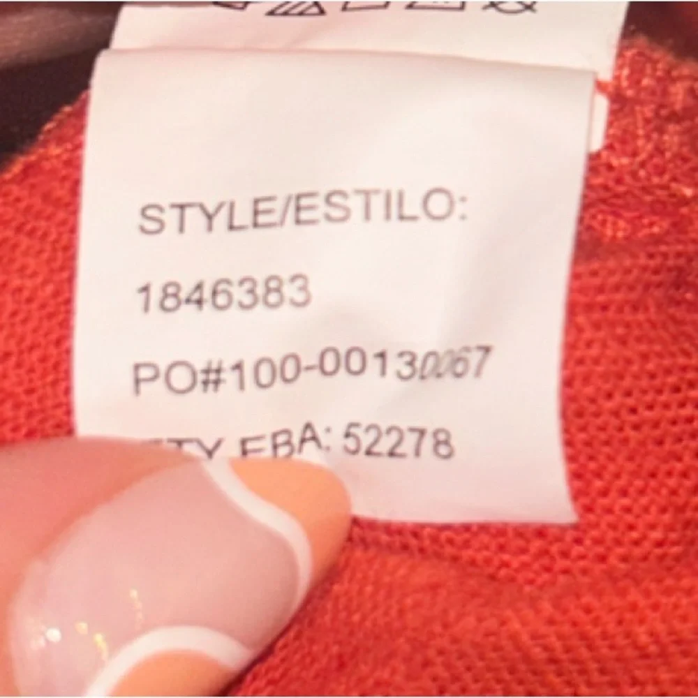 Briggs‎ NWT Women's Elastic Waistband LINEN Shorts In Orange, XXL Style 1846383